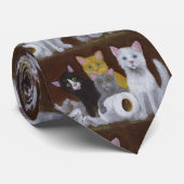 Kittens voor games stropdas (Opgerold)