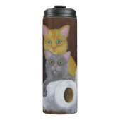 Kittens voor games thermosbeker (Voorkant)