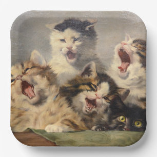 Kittensymfonie door Julius Adam II Papieren Bordje