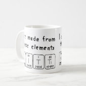 Kitti nom de table périodique mug (Devant gauche)