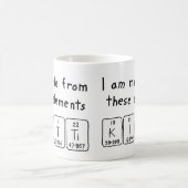 Kitti nom de table périodique mug (Centre)