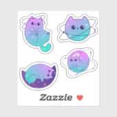 Kitties cosmiques - Sticker Cat Céleste Pack (Feuille)