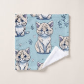 Kitties Kittens Chats en Motif sans marque (Gant de toilette)