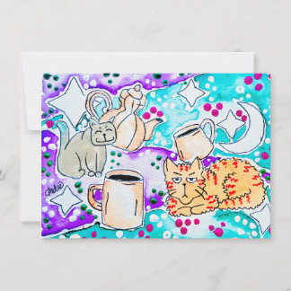 Kitties & Koffie Notitiekaartje