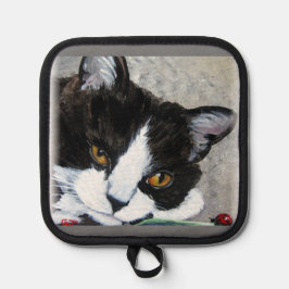 Kitty and ladybuts Oven Mitts & Pot Holders Pannenlap