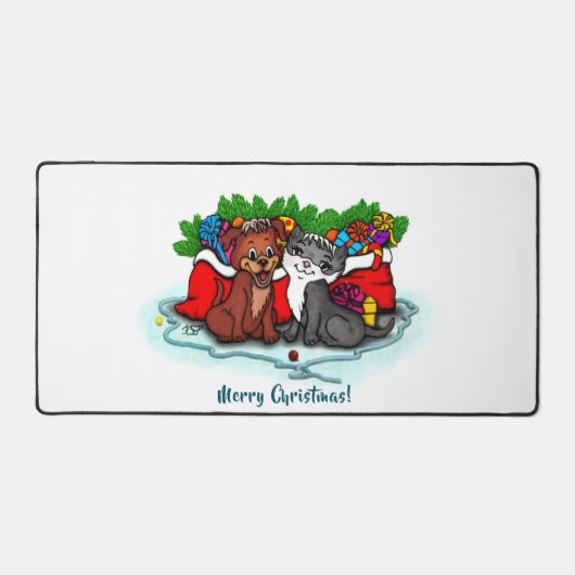 Kitty and Puppy , Happy XMas (Recto)