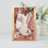 Kitty Angel for Christmas Bedankkaart (Staand voorkant)