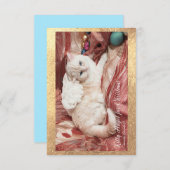 Kitty Angel for Christmas Bedankkaart (Voorkant / Achterkant)