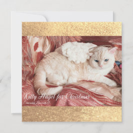Kitty Angel for Christmas Notitiekaartje