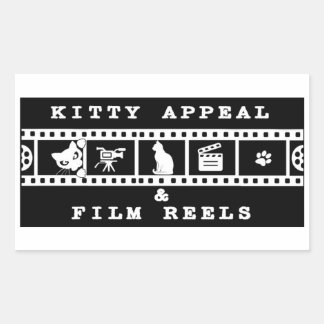 Kitty Appeal & Film Reels Zwarte Sticker