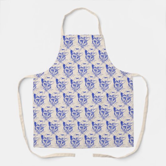 Kitty  apron schort (Voorkant)