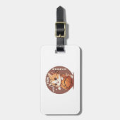 kitty basketbal bagagelabel (Voorkant verticaal)