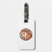 kitty basketbal bagagelabel (Achterkant verticaal)