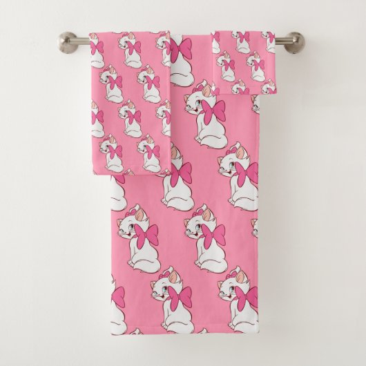 Kitty Bath Towel Set (En situation)