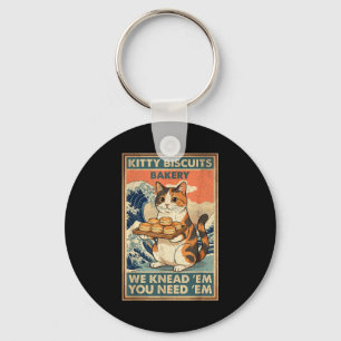 Kitty biscuits bakkerij grote golf kat knedend mem sleutelhanger