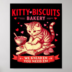 Kitty Biscuits Bakkerij We Kneden Ze Je Hebt Ze No Poster