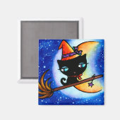 Kitty Bobbin Roule la Voie Lactée Aimant Chat (Recto/Verso)