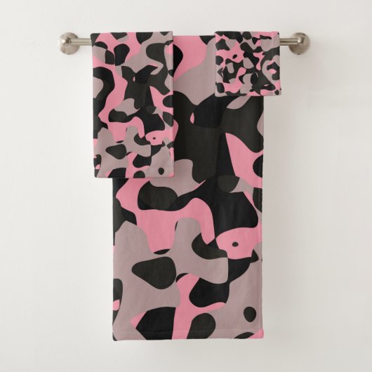Kitty Camo Bad Handdoek (Insitu)