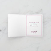 Kitty - Carte de remerciements rose (Intérieur)
