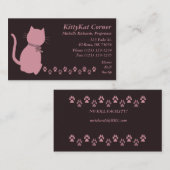 Kitty Cartes de visite (Devant / Derrière)
