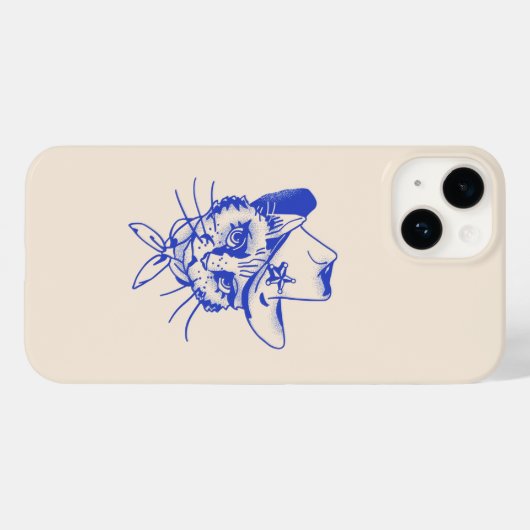 Kitty Case-Mate iPhone Case (Achterkant (horizontaal))