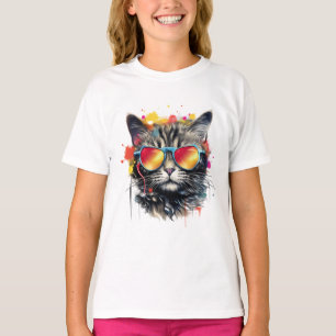 Kitty Cat Art Creatie T-shirt