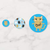 Kitty Cat Birthday Party Kinder Confetti (Achterkanten)
