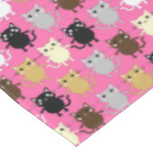 Kitty Cat Birthday Party Kinder Tafelkleed (Gekanteld)