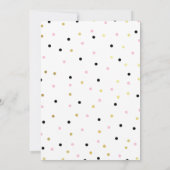 Kitty Cat Birthday Uitnodiging (Achterkant)