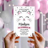 Kitty Cat Birthday Uitnodiging