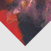 Kitty Cat Boho Paars Red Abstract Kunstontwerp Tissuepapier (Detail)