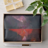 Kitty Cat Boho Paars Red Abstract Kunstontwerp Tissuepapier (Geschenk)