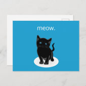 Kitty Cat Briefkaart (Voorkant / Achterkant)