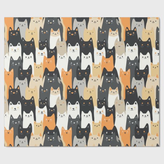 Kitty Cat-camo Cat Camo Inpakpapier (Vlak)