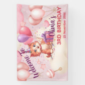 Kitty Cat Celebration Verjaardagsbanner Spandoek (Verticaal)