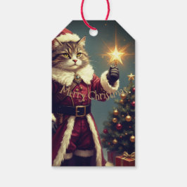  Kitty Cat Christmas Cadeaulabel