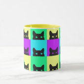 Kitty Cat Colorful Block Mok (Midden)