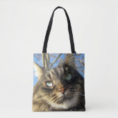 Kitty Cat Custom All-Over-Print Canvas tas (Voorkant)