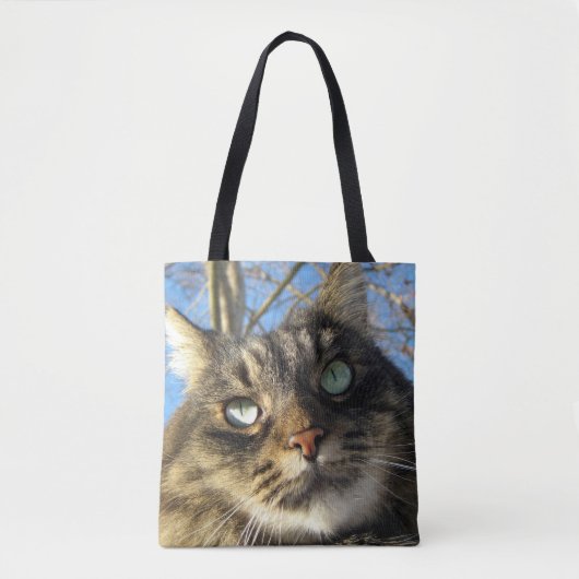 Kitty Cat Custom All-Over-Print Canvas tas (Voorkant)