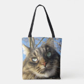 Kitty Cat Custom All-Over-Print Canvas tas (Achterkant)