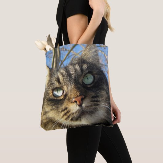 Kitty Cat Custom All-Over-Print Canvas tas (Dichtbij)