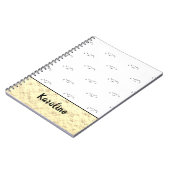 Kitty Cat Face | Monogram Notitieboek (Linkerzijde)