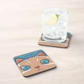 Kitty Cat Faced Bier Onderzetter (Rechterzijde)