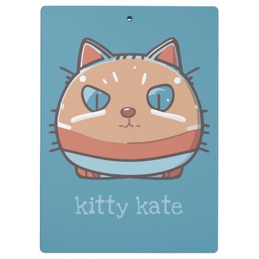 Kitty Cat Faced Klembord (Achterkant)
