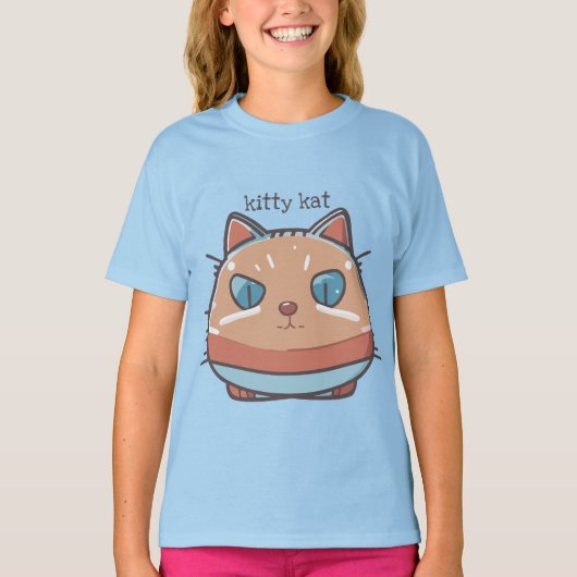 Kitty Cat Faced T-shirt (Voorkant)