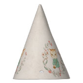 Kitty Cat Floral Girly Kitten Dag Feesthoedjes (Rechts)