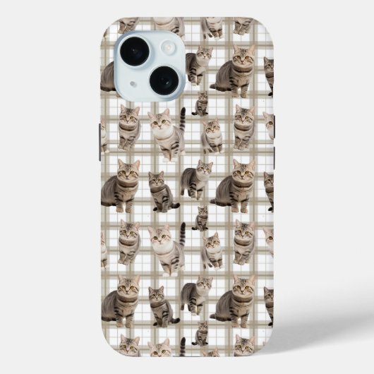 Kitty Cat iPhone 15 Telefoonhoesje Case-Mate iPhone Case (Achterkant)