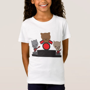 Kitty Cat Kawaii Band T-shirt