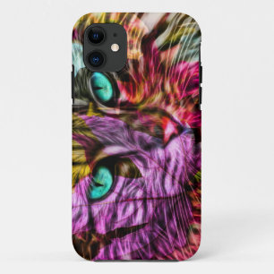 Kitty Cat Kitten Artsy Design iPhone 11 Hoesje