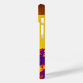 KITTY CAT, KITTEN YELLOW BLUE ROZEN Gem Monogram Case-Mate iPhone Case (Achterkant / Links)